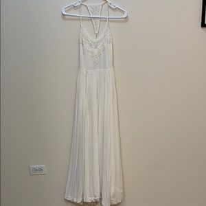 White maxi dress